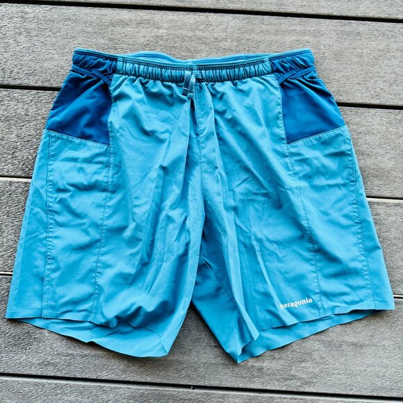 NWOT Patagonia 2025 Mens Strider Pro Shorts 7" Medium Wavy Blue - Picture 1 of 3